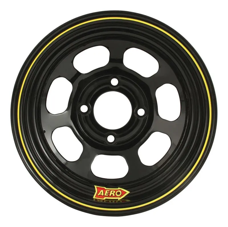 Aero Race Wheels 13X8 Inch Black Racing Wheel – 2-Inch Width, 4.50-Inch Backspace 1
