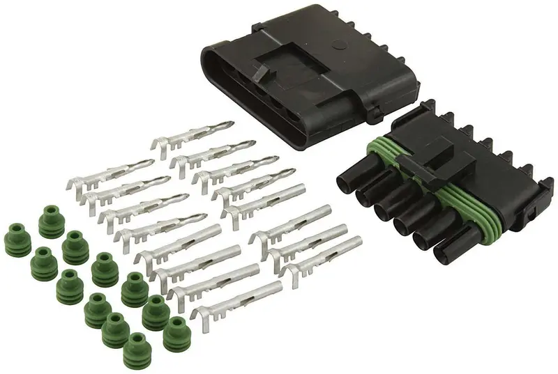 Allstar Performance 76270 Six-Wire Weather-Pack Electrical Connector Kit 1