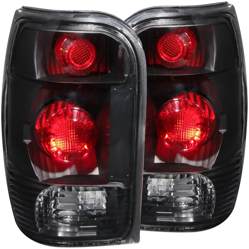 Anzo Usa 211084 Tail Light Assembly; Clear Lens; Black Housing; Pair; 1