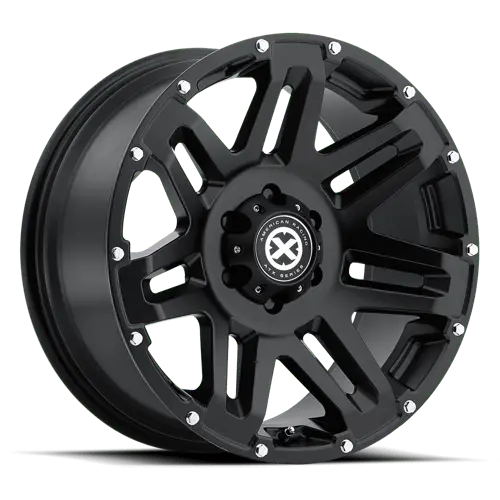 Atx Series Ax200 Alloy Wheel – 17X8.5, 8X180 Bolt Pattern, Cast Iron Black Finish, Zero Offset 1