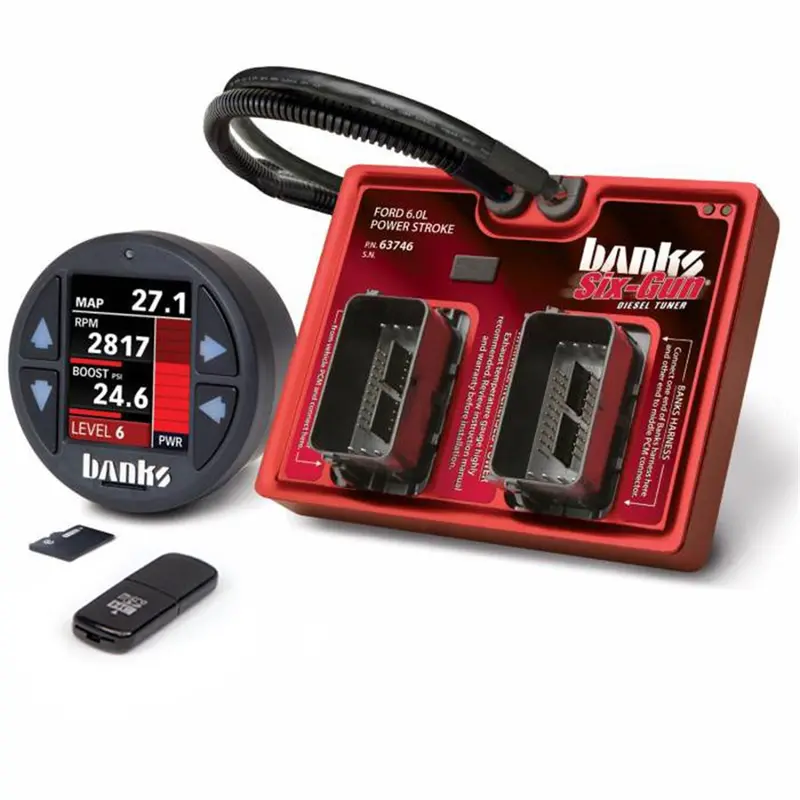 Banks Power 61454 Six-Gun Diesel Tuner With Idash 1.8 Datamonster – Ford 6.0L (2003–2007 Trucks, 2003–2006 Excursions) 1