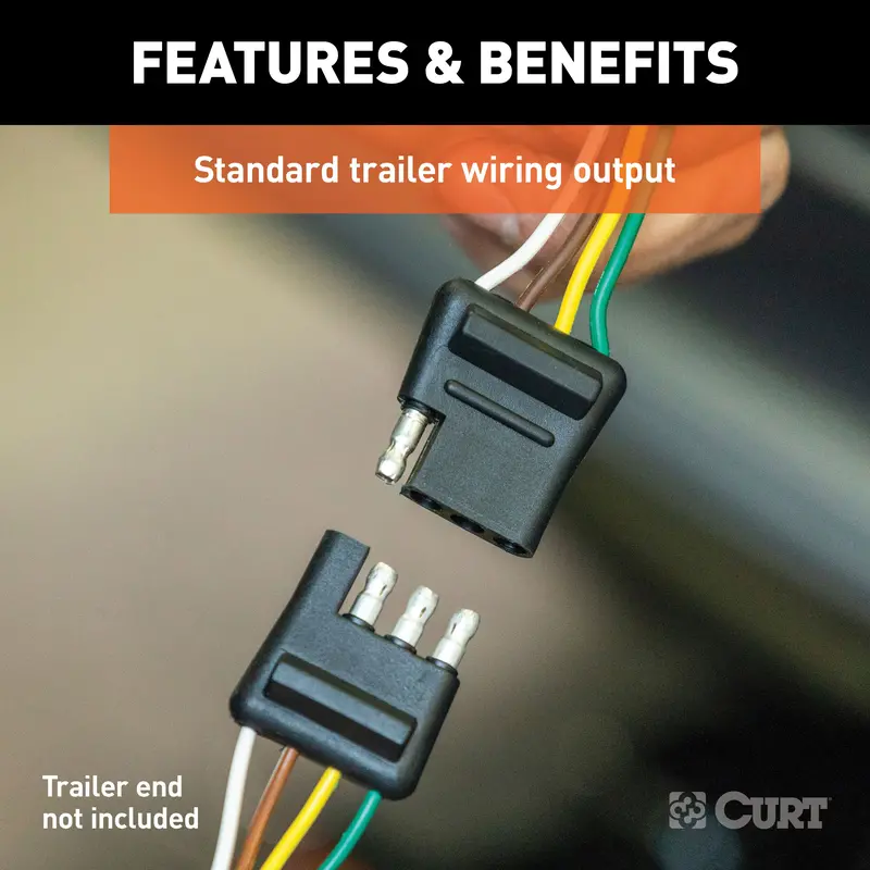 Curt Custom 4-Way Flat Trailer Wiring Harness – Designed For Suzuki Grand Vitara And Sx4 Models 1