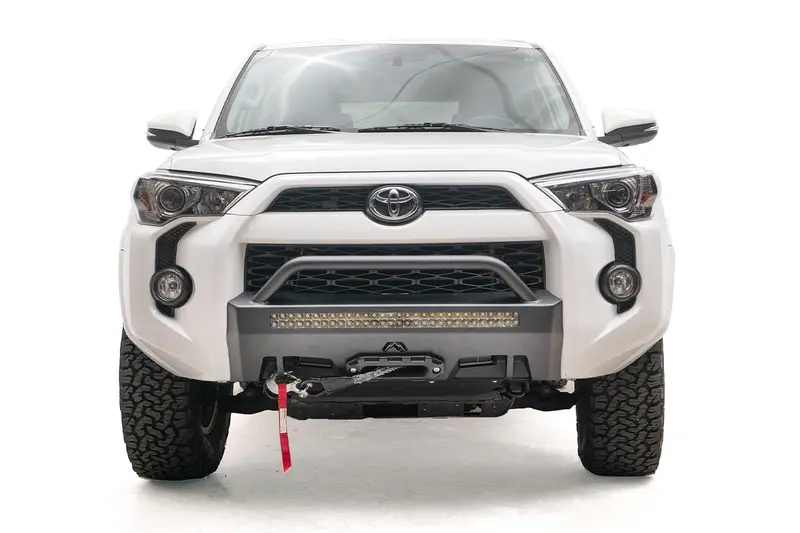 Fab Fours Winch Mount With Pre-Runner Guard – Bare Finish, Toyota 4Runner Compatible (T4R-N4552-B) 1