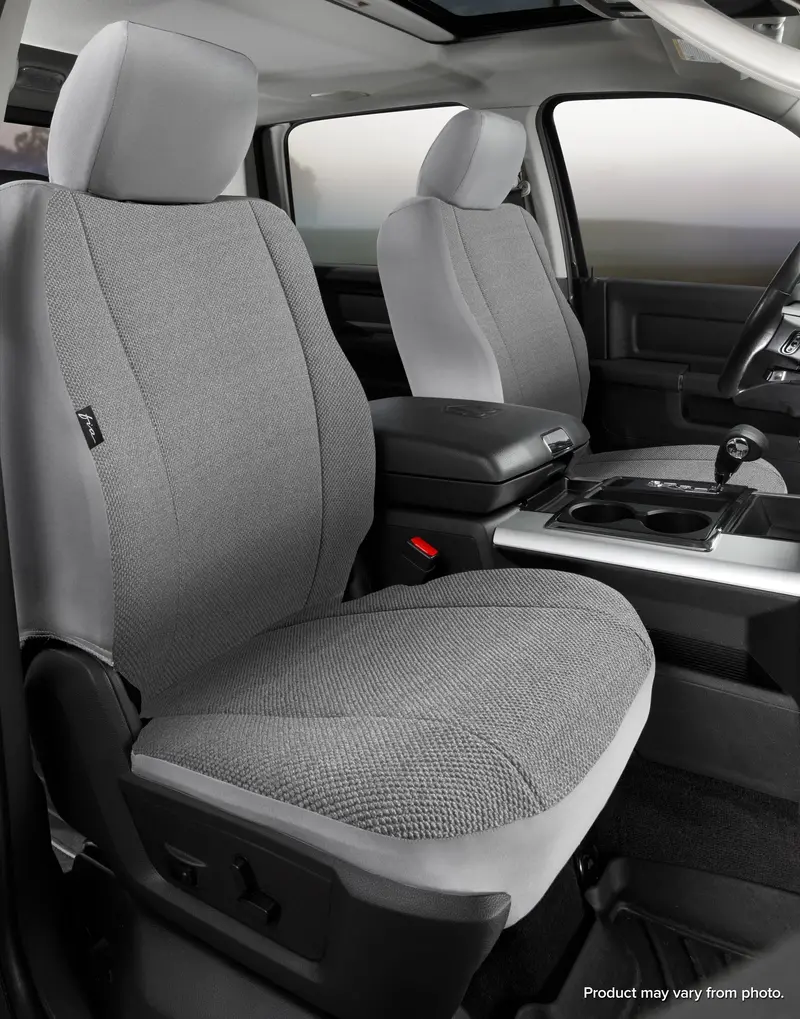 Fia Trs49-44 Gray Solid Fabric Seat Covers For Jeep Wrangler 1