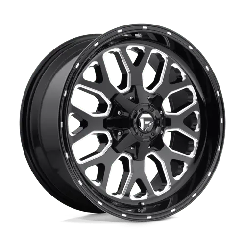 Fuel D588 Forged Aluminum Wheel – 20X10", 8X170Mm, Gloss Black/Milled Face, -18Mm Offset 1