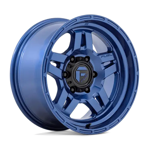 Fuel D802 Dark Blue Alloy Wheel – 18X9", 6X5.5", Gloss Black/Machined Face 1