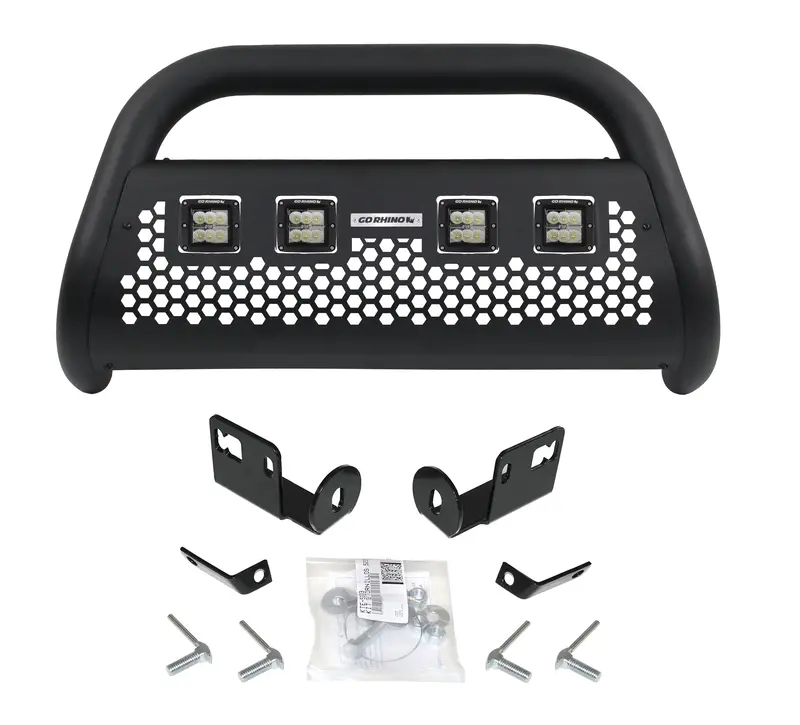 Go Rhino Defensa Rc2 Lr4 Side Steps – Dual-Tube Design With 3-Inch Duallys & Mounting Kit 1