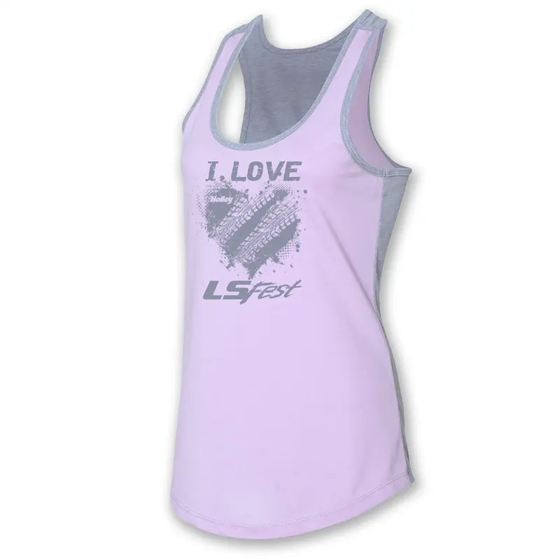 Holley 10169-Xlhol Ls Fest Women’S Tank Top — X-Large, Lavender/Gray 1