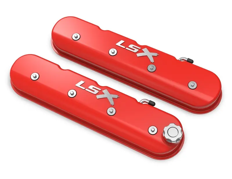 Holley Gm-Licensed Ls Valve Cover Set – Compatible With Gm Ls Engines (241-409) 1