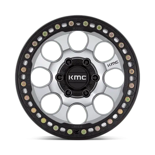 Kmc Km237Db17856000 Machined Face Black Alloy Wheel – 17X8.5", 6X5.5", Zero Offset 1