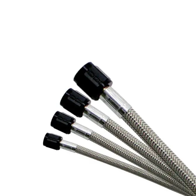 Nitrous Express 12240 — 20Ft Black Stainless Steel Braided An-6 Fuel/Nitrous Hose 1
