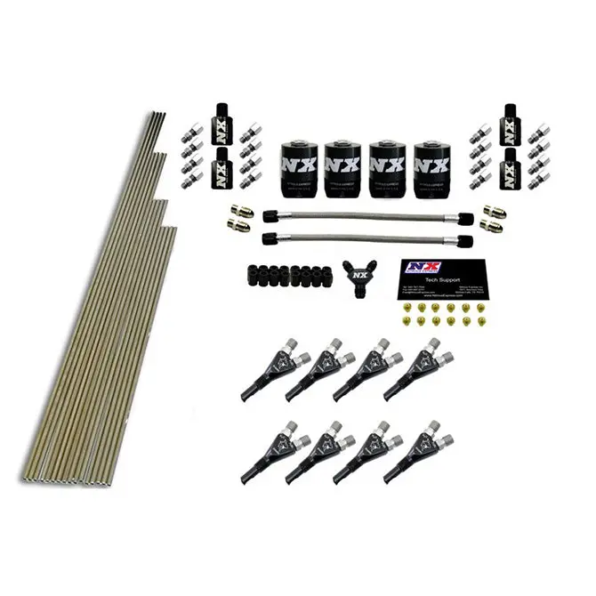 Nitrous Express 13385 Shark Nozzle Intake Plumbing Kit — 8-Cylinder Configuration With All Hardware Included 1