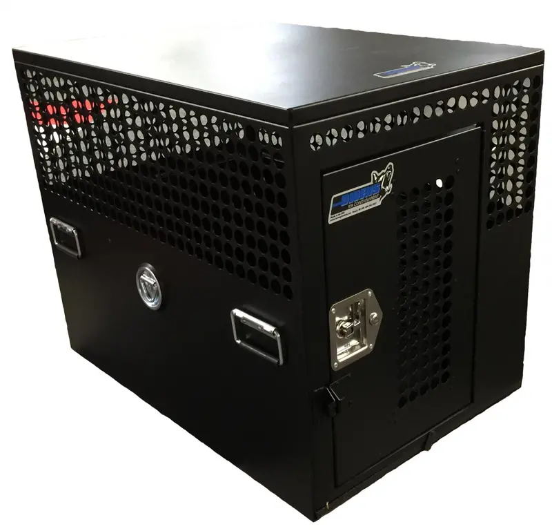 Owens K9 Tactical Dog Crate – Single-Compartment Aluminum Carrier With Ventilation Holes (24"W X 36"D X 29"H) 1