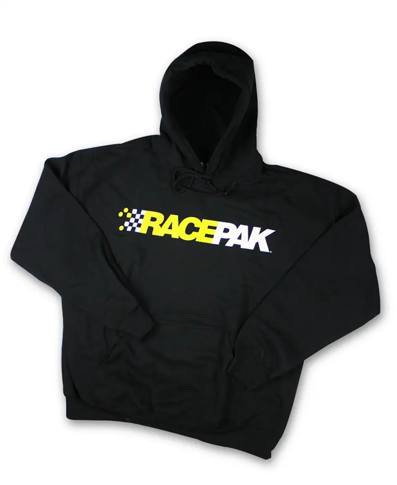 Racepak 880-Pm-Ssbkt-L Official Logo Hoodie – Large Size, Matte Black Finish 1