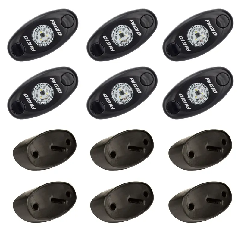 Rigid Industries 400283 Rock Light Kit Blue Set Of 6 Lights A-Series Rigid Industries 1