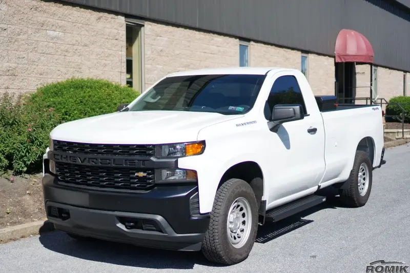 Romik 80044429 Rpd-T Running Boards – Black Side Steps For 2019+ Chevrolet Silverado Regular Cab 1