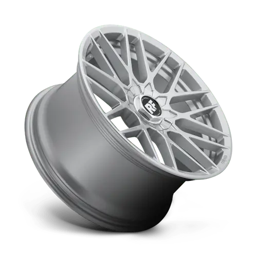 Rotiform R140 19X8.5 Inch Alloy Wheel — 5X100/112 Bolt Pattern, +45Mm Offset, Gloss Silver Finish 1