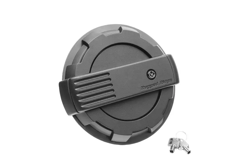 Rugged Ridge 11425.17 Elite Locking Fuel Door – Sleek Black Design 1