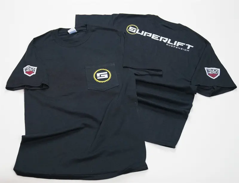 Superlift Pc55Ps Jet Black Small-Sized T-Shirt — Brand Logo Apparel 1