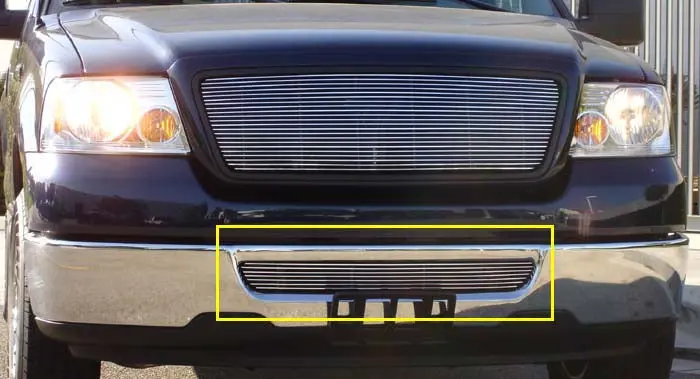 T-Rex Billet Bumper Grille – Horizontal Aluminum Design, Polished Finish, Bolt-On Installation 1