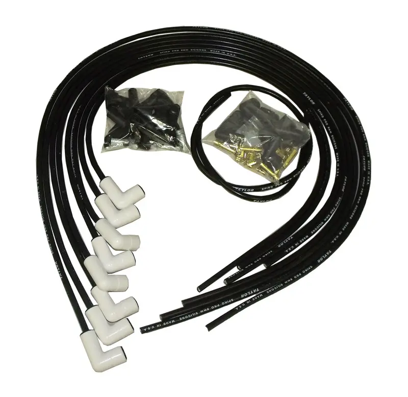 Taylor Cable 75627 8Mm Spiro-Pro Ignition Wire Set – Premium Spiral-Wound Construction, Black 1