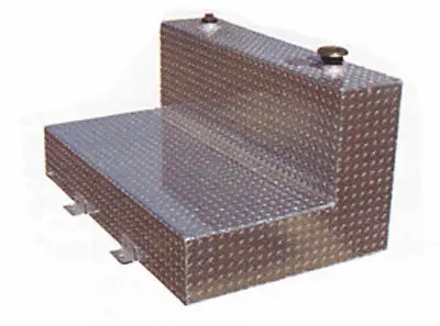 Trailfx L-Shaped 95-Gallon Aluminum Truck Bed Storage Box With Lockable Lid (59.5" X 31" X 24") 1