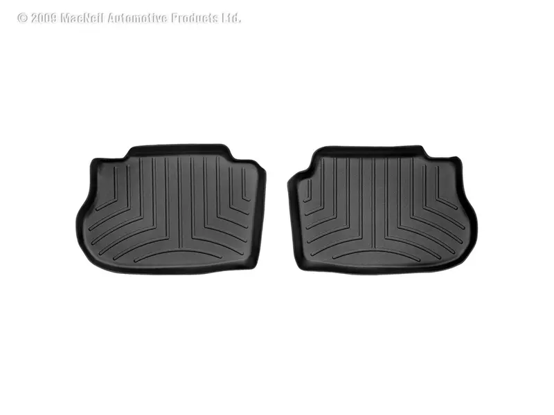 Weathertech 440922 Digitalfit Floorliner – Rear, Two-Piece, Black 1
