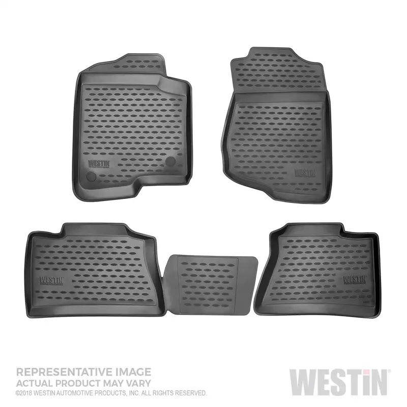 Westin 74-44-51001 Profile Floor Liners – 3-Piece Set (Front & Rear) In Black 1