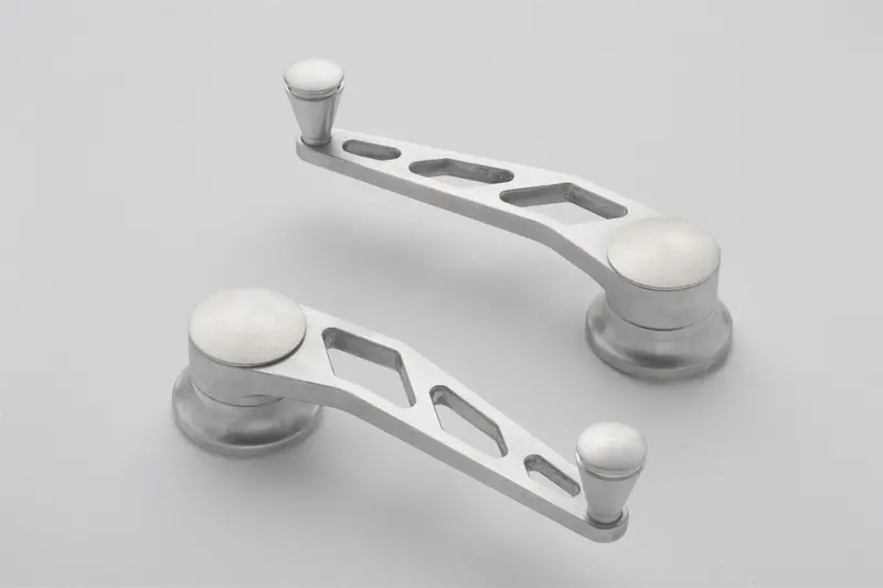 Lokar Billet Aluminum Brushed Window Crank Set – Pair 1